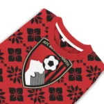 Personalized Bournemouth Snowflake Matrix Red Sweater Best Selling