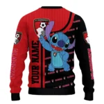Personalized Bournemouth Stitch Art Prints Red Sweater Best Selling