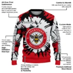 Personalized Brentford Burst Swirl Red Sweater Best Selling