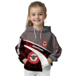 Personalized Brentford Hexagonal Mesh Red Black Gray Hoodie Best Selling