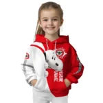 Personalized Brentford Peeking Snoopy Red Hoodie Best Selling