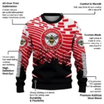 Personalized Brentford Pixel Flow Red Black Sweater Best Selling
