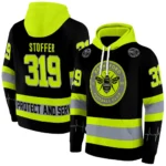 Personalized Brentford Safety Motif Black Neon Green Hoodie Best Selling