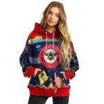 Personalized Brentford Spongebob Patrick Star Red Navy Hoodie Best Selling