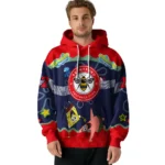 Personalized Brentford Spongebob Patrick Star Red Navy Hoodie Best Selling
