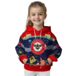 Personalized Brentford Spongebob Patrick Star Red Navy Hoodie Best Selling