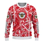 Personalized Brentford Streak Overlay Red Sweater Best Selling