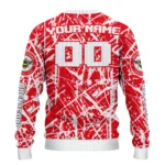 Personalized Brentford Streak Overlay Red Sweater Best Selling
