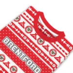 Personalized Brentford Tent Stripes Red White Sweater Best Selling