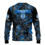 Personalized Brighton Hove Albion Antlers Pattern Blue Black Sweater Best Selling