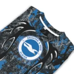 Personalized Brighton Hove Albion Antlers Pattern Blue Black Sweater Best Selling