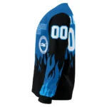 Personalized Brighton Hove Albion Flame Outline Blue Black Sweater Best Selling