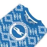 Personalized Brighton Hove Albion Lattice Gridwork Blue Sweater Best Selling