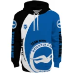 Personalized Brighton Hove Albion Minimalist Design Blue Black Hoodie Best Selling