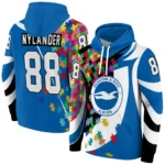 Personalized Brighton Hove Albion Puzzle Pieces Blue Hoodie Best Selling