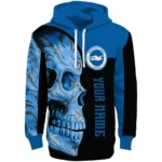 Personalized Brighton Hove Albion Skull Motif Blue Black Hoodie Best Selling