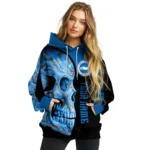 Personalized Brighton Hove Albion Skull Motif Blue Black Hoodie Best Selling