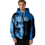 Personalized Brighton Hove Albion Skull Motif Blue Black Hoodie Best Selling