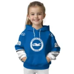 Personalized Brighton Hove Albion Striped Sleeves Blue Hoodie Best Selling