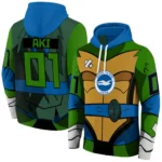Personalized Brighton Hove Albion Superhero Armor Blue Green Hoodie Best Selling