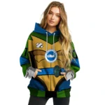 Personalized Brighton Hove Albion Superhero Armor Blue Green Hoodie Best Selling