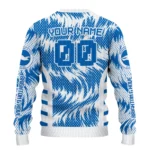 Personalized Brighton Hove Albion Swirl Flow Blue Sweater Best Selling