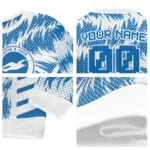 Personalized Brighton Hove Albion Swirl Flow Blue Sweater Best Selling