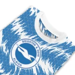 Personalized Brighton Hove Albion Swirl Flow Blue Sweater Best Selling