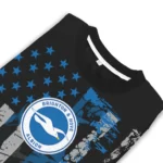 Personalized Brighton Hove Albion Vintage Usa Flag Black Sweater Best Selling
