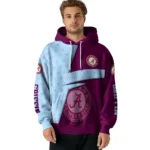 Personalized Burnley Abstract Shape Burgundy Hoodie Best Selling