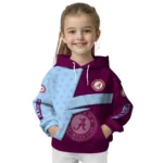 Personalized Burnley Abstract Shape Burgundy Hoodie Best Selling