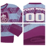 Personalized Burnley Bulldog Motif Sweater Best Selling