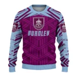 Personalized Burnley Chevron Pattern Burgundy Sweater Best Selling