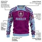 Personalized Burnley Chevron Pattern Burgundy Sweater Best Selling