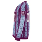 Personalized Burnley Chevron Rows Burgundy Sweater Best Selling