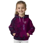 Personalized Burnley Deer Silhouette Burgundy Hoodie Best Selling