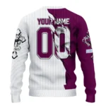 Personalized Burnley Jesus Tears Burgundy White Sweater Best Selling