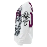 Personalized Burnley Jesus Tears Burgundy White Sweater Best Selling