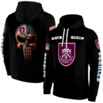 Personalized Burnley Punisher Skull Black Hoodie Best Selling