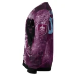 Personalized Burnley Skull Collage Burgundy Sweater Best Selling