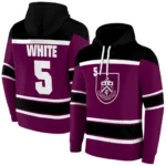 Personalized Burnley Striped Pattern Burgundy Hoodie Best Selling