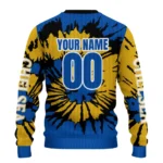 Personalized Chelsea Burst Swirl Royal Blue Sweater Best Selling