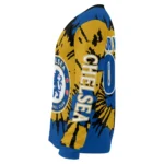 Personalized Chelsea Burst Swirl Royal Blue Sweater Best Selling