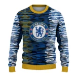 Personalized Chelsea Camouflage Stripe Royal Blue White Sweater Best Selling