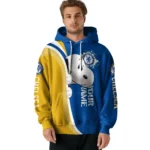 Personalized Chelsea Peeking Snoopy Royal Blue Hoodie Best Selling