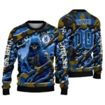 Personalized Chelsea Skull Horde Royal Blue Sweater Best Selling
