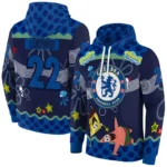 Personalized Chelsea Spongebob Patrick Star Royal Blue Navy Hoodie Best Selling