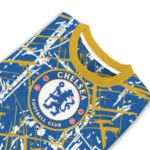 Personalized Chelsea Streak Overlay Royal Blue Sweater Best Selling