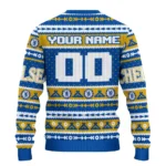 Personalized Chelsea Tent Stripes Royal Blue White Sweater Best Selling