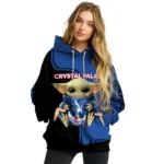 Personalized Crystal Palace Baby Yoda Blue Black Hoodie Best Selling